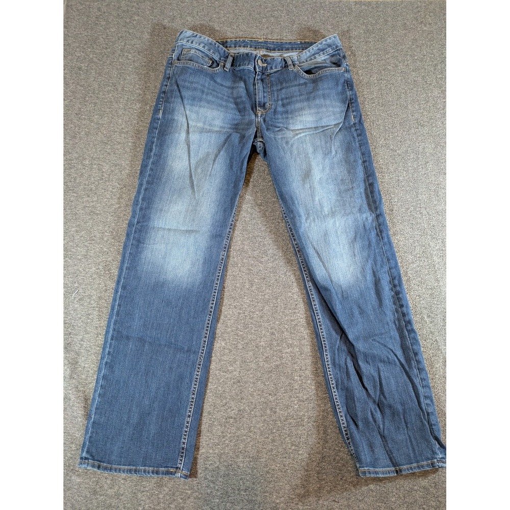 Calvin Klein Jeans Mens 36x32 Straight Leg Denim Classic‎
